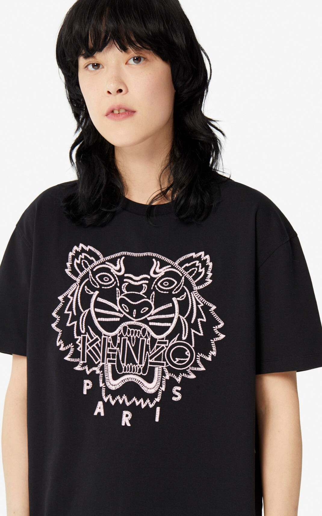 Kenzo Capsule Expedition Tiger T Shirt Black For Womens 2013VGLPD